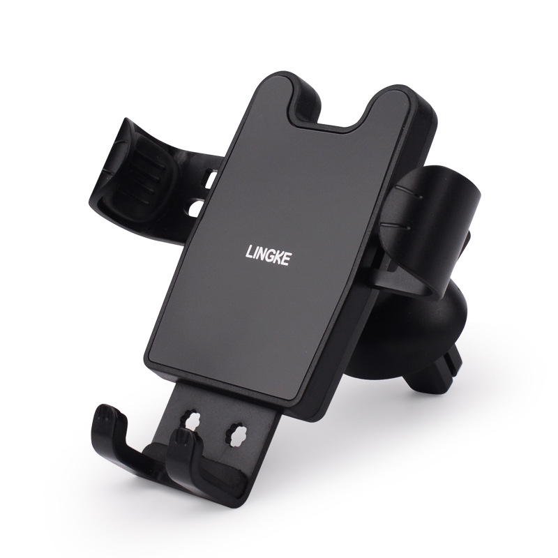 Creative cute cartoon navigation car air outlet car mobile phone bracket gravity fixed snap-on car bracket