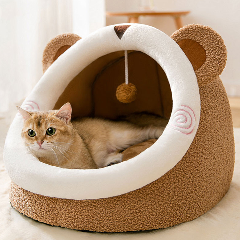 Cat Nest Four Seasons Universal Cat House Semi-Closed Cat Bed Villa Cat House Removable and Washable Dog Nest Dog Bed Pet Supplies Wholesale