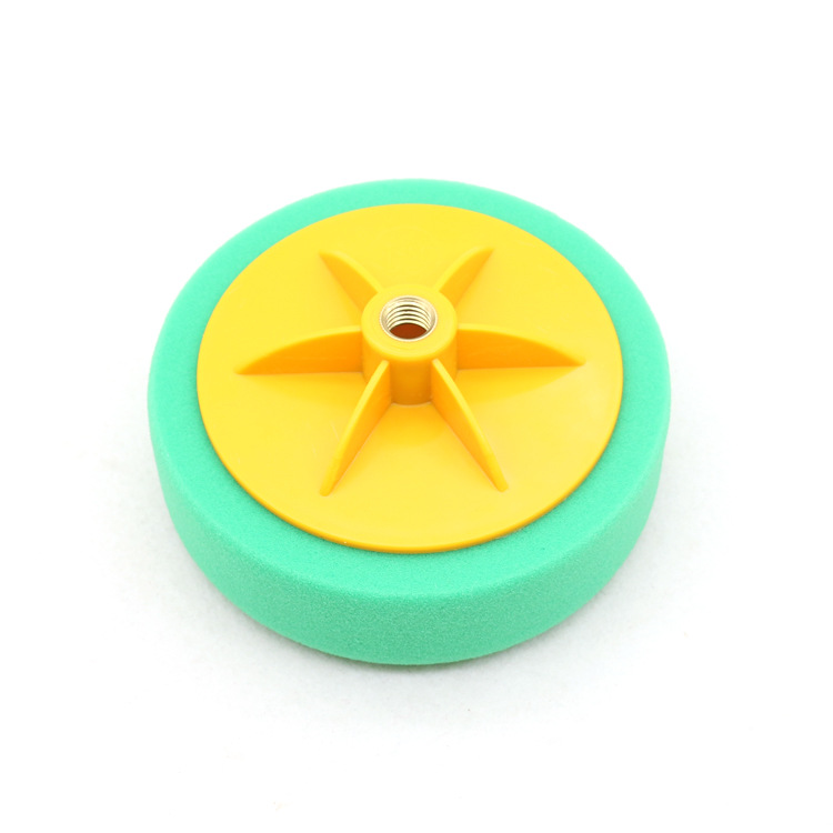 6-inch German polyester honeycomb car polishing waxing sponge wheel mirror reduction plate thick medium fine sponge plate