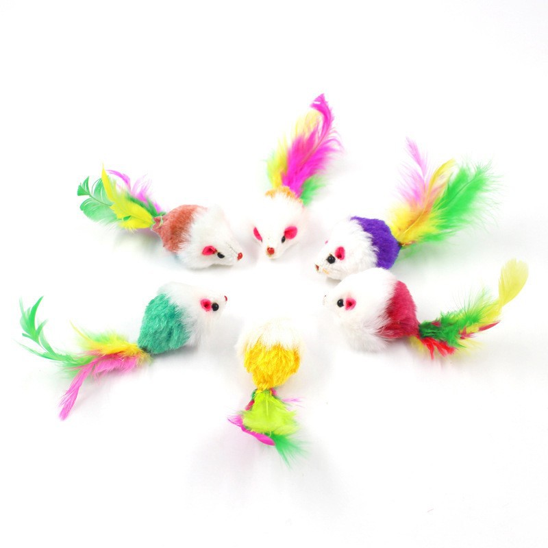 Cat toy mouse factory simulation pet plush mouse funny cat toy wholesale from Hi stuffy cat toy