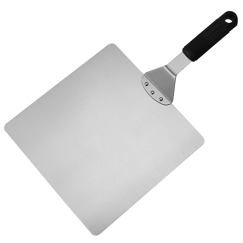 Factory pizza shovel cake shovel 10 inch 12 inch wooden handle square 430 baking transfer pizza cake tool shovel