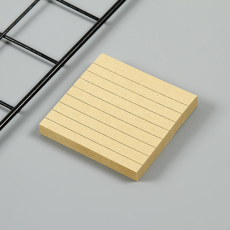 Post-it Sticker ins Style Post-it Sticky Strong Square Horizontal Line Cute Small Fresh Tear Message N-time Sticker Japanese
