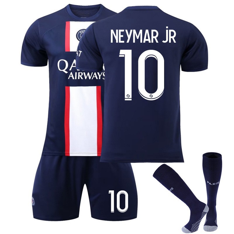 Wholesale 2223 Paris home 30 jersey Messi 7 Mbappe 10 Neymar football suit