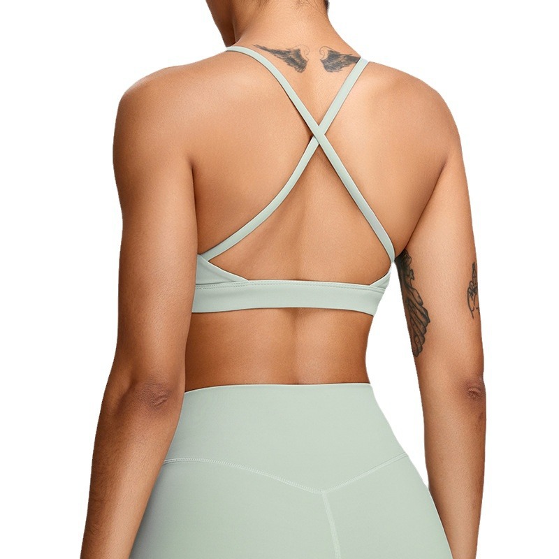 Spring and Summer new high-strength sports underwear women's yoga beauty back bra fitness vest running sports fitness clothes