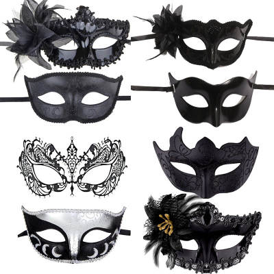 Masquerade Mask Half Face Carnival Couple Mask Venice Masquerade Mask Men and Women Couple Set