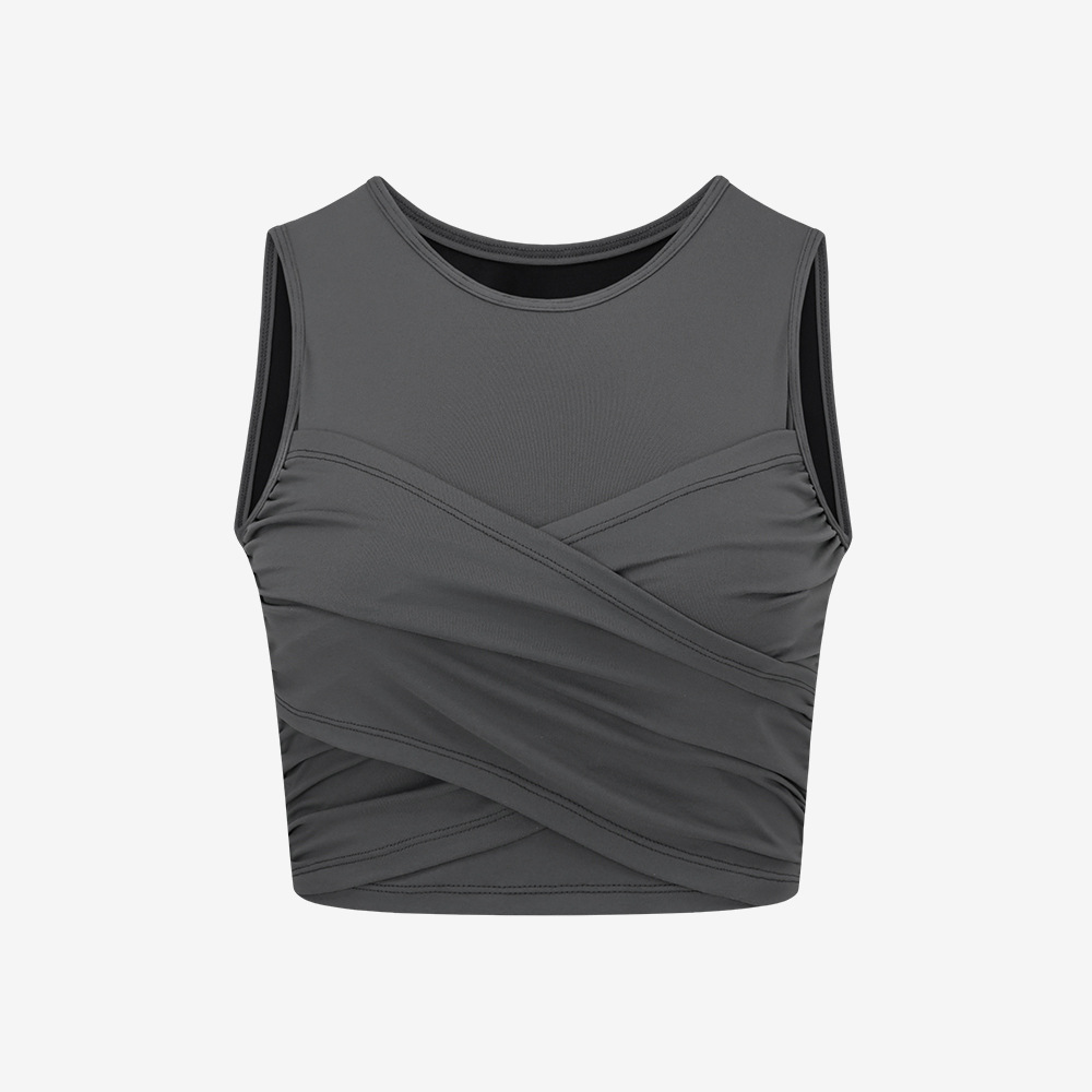 Thick Sleeveless Sports Vest Yoga Short Top Fashion Sexy Temperament Bracket Pad Fitness Clothes bra