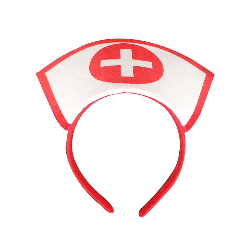 Amazon Halloween fun nurse hair band stethoscope cos dress up medical care set syringe makeup props