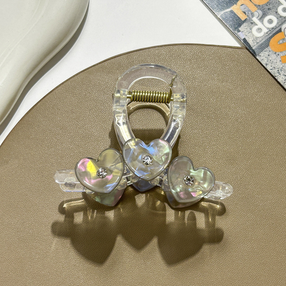 Fermaglio per capelli trasparente a forma di squalo con forcina a forma di diamante, forcina dolce a forma di piastra media, forcina carina per bambini, accessori per capelli_voghion.com