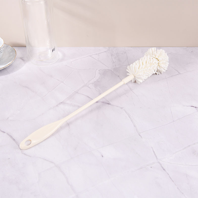 in stock wholesale long handle silicone nano sponge cup brush water cup thermos bottle internal cleaning stains cup brush