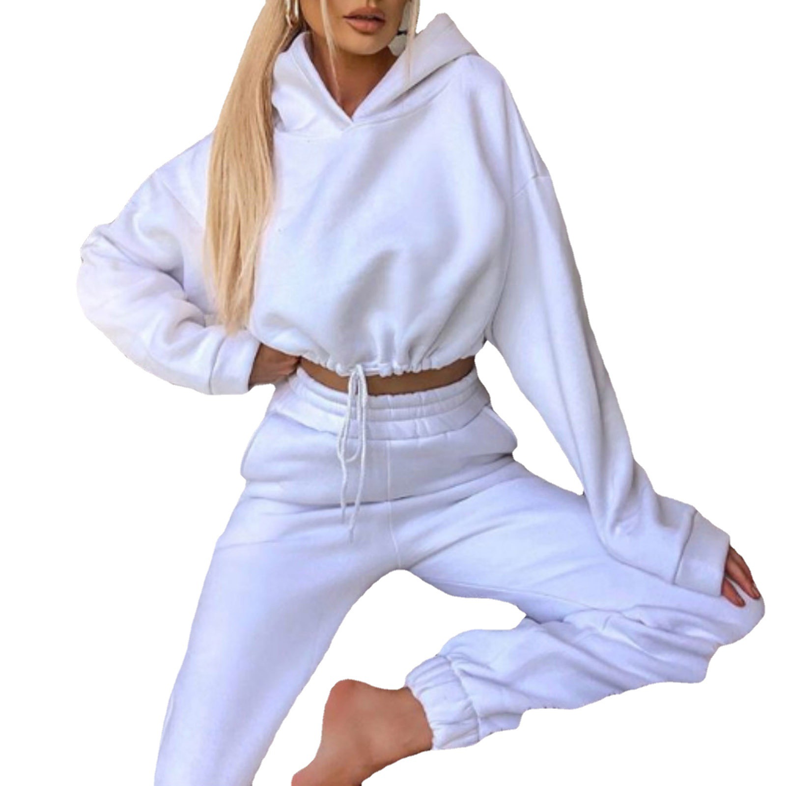 9691#2024 Autumn and Winter Best Selling Amazon ebay New Fashion Long Sleeve Sports Leisure suit Two-Piece Set for Women