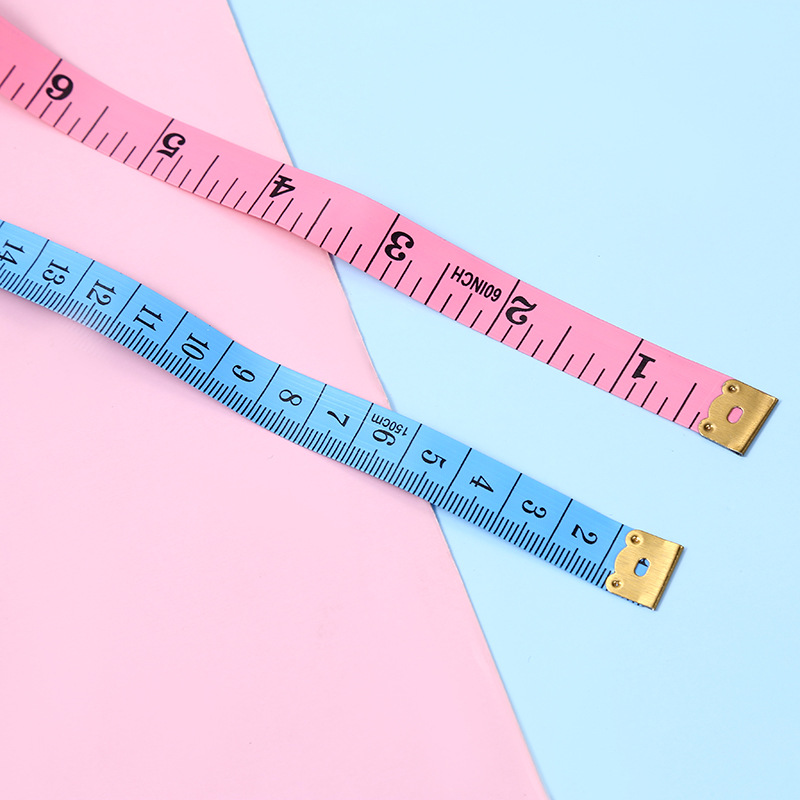 Candy color tailor ruler plastic soft ruler 1.5 m soft ruler measuring clothing tape measuring tool household supplies