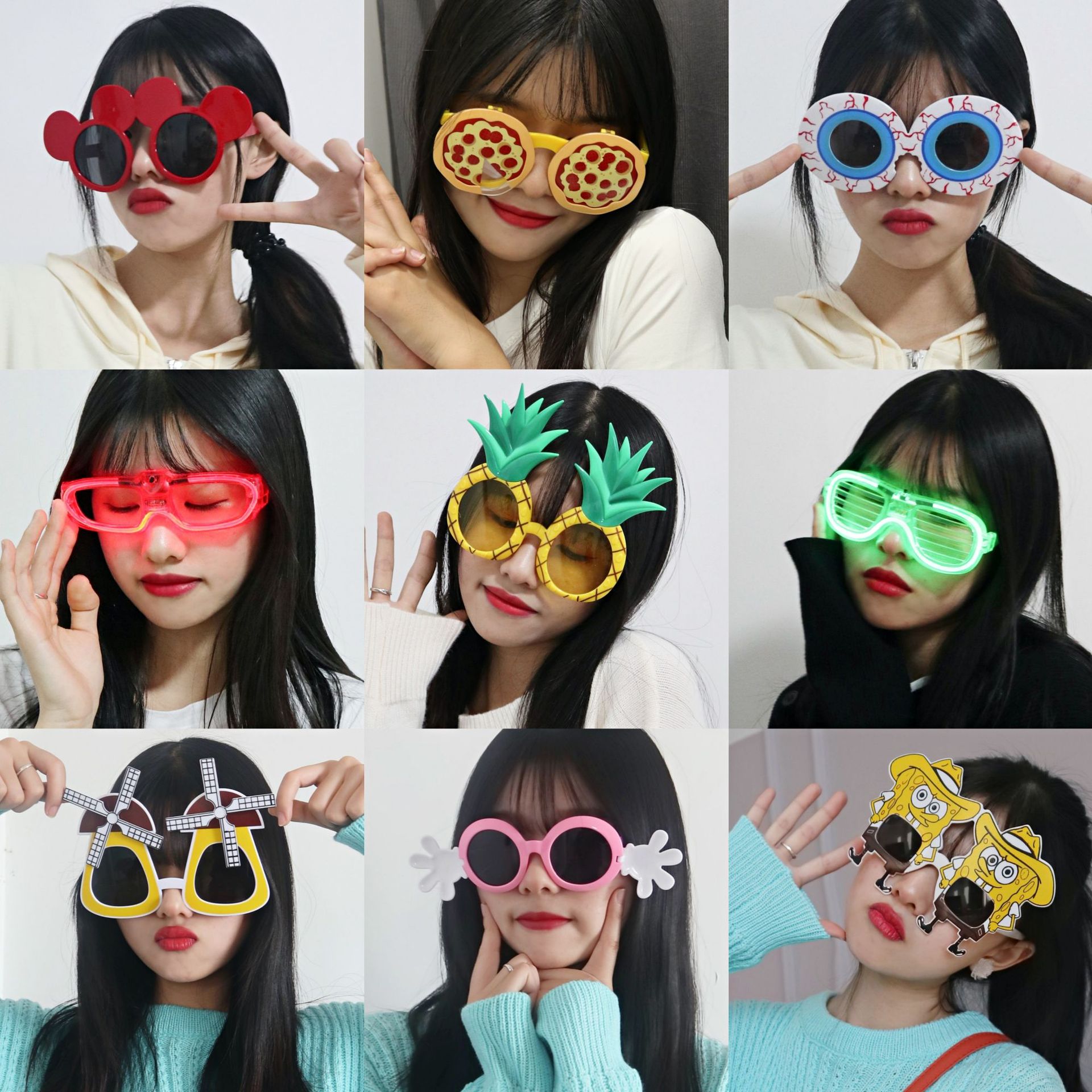Factory direct new birthday funny glasses party birthday personalized creative red book with sunglasses