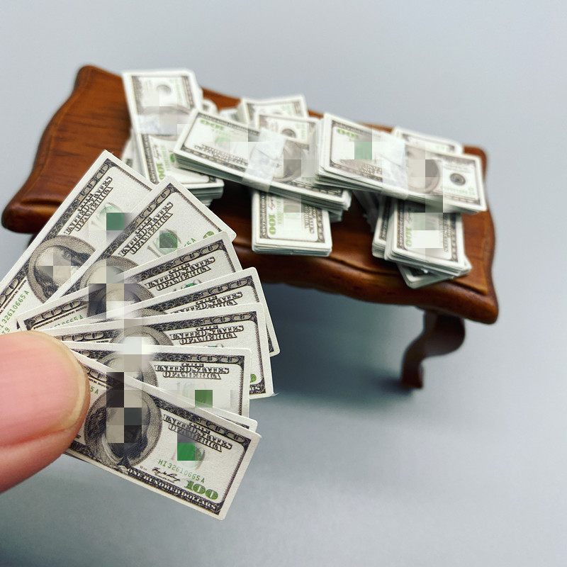 dollhouse Pocket Props [Mini Miniature Banknote] BJD Accessories Doll House Food Play