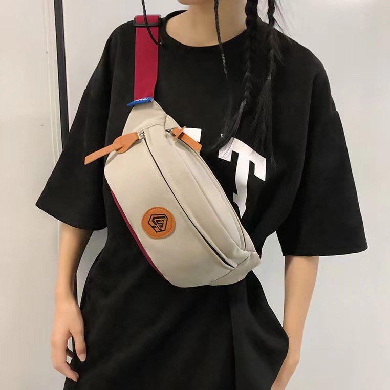 斜挎包男女百搭單肩小背包輕便簡約胸包百搭手機小挎包運動腰包女