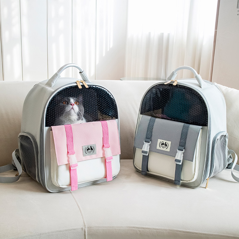 Amazon Hot Cat Bag Going Out Portable Pet Bag Foldable Large Capacity Cat Dog Backpack Cat Bag