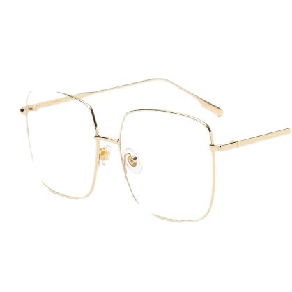 Zhou Yangqing Same Style Glasses Women's Internet-famous Star Style Square Flat Glasses Frame Men's Eyes Korean Style Fashionable Vintage