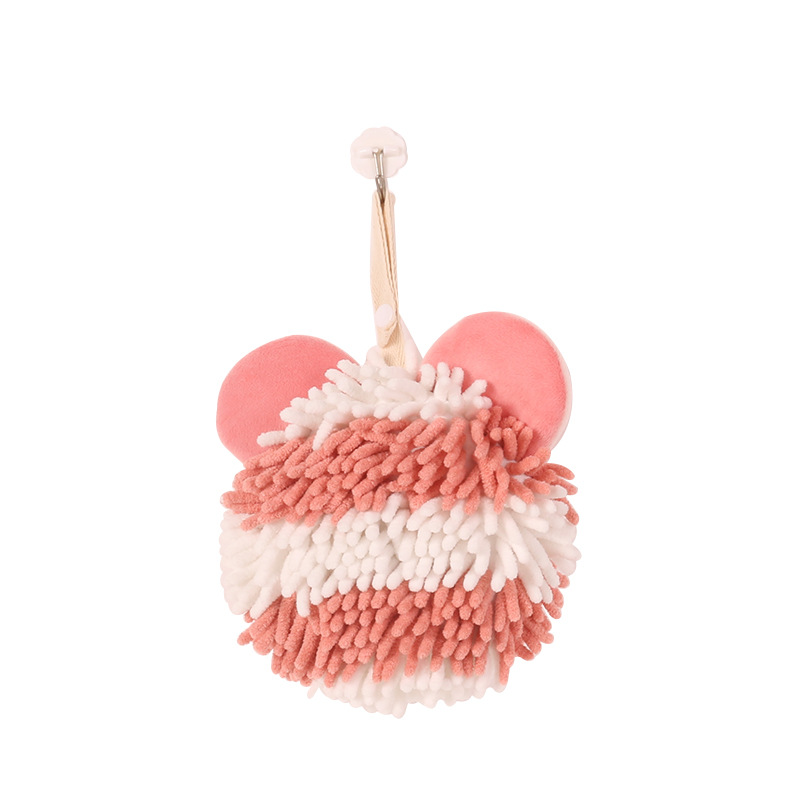 Chenille Wipe Handball Recreation House Striped Cartoon Wipe Hand Towel Hanging Creative Absorbent Hand Towel Wholesale
