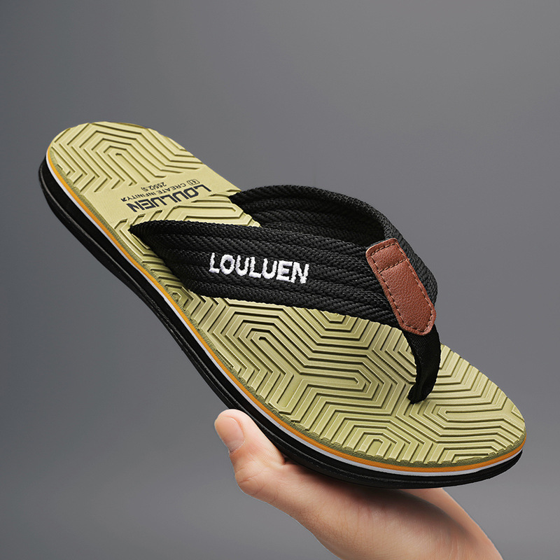 Summer New Arrival Flip-Flops Men's Non-Slip Outwear Korean Style Eva Beach Slippers Men's Sandals Pinch Flip-Flops Fashion Men's Shoes
