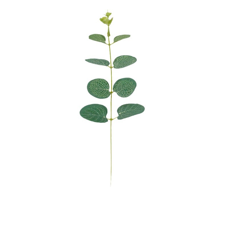 Cross-border special for green plants wedding flower arrangement with decorative fake flowers single money leaf eucalyptus leaf simulation plant