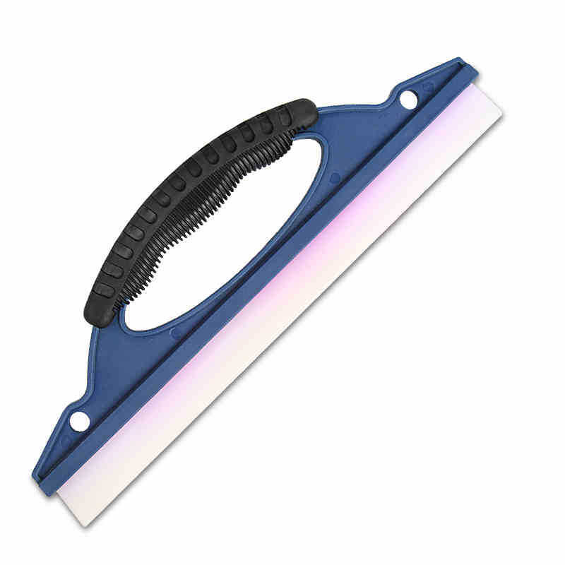 Blue D-shaped car wiper silicone wiper car glass window t-shaped scraper car wash cleaning tool