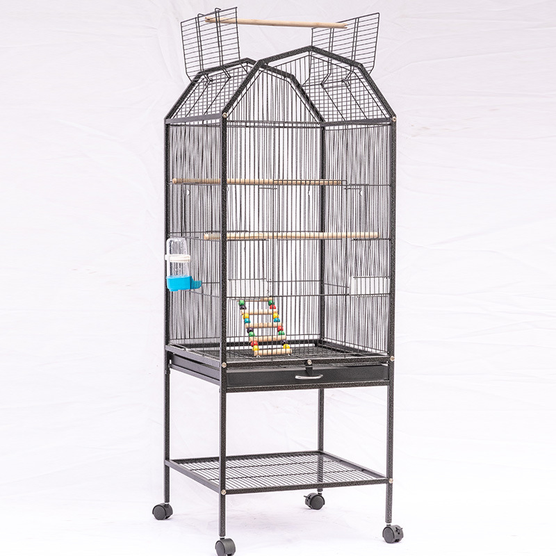 Manufacturer direct supply home metal bird cage high-end bird villa bird cage wholesale iron wire cage parrot cage 
