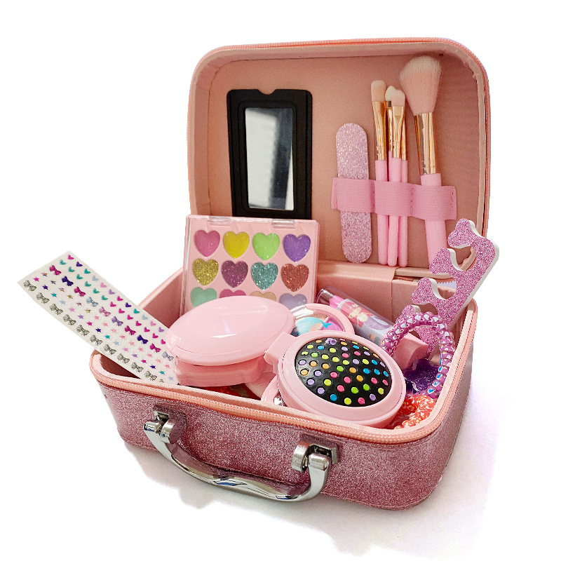 Cross Border Children's Makeup Toy Princess Makeup Box Makeup Toy Girl Cosmetic Makeup Bag Gift Set