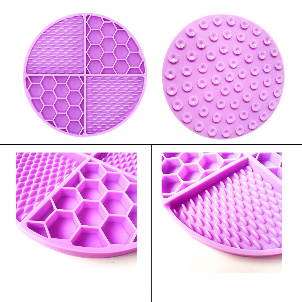 Honeycomb Pad Silicone Pad Cat Dog Slow Food Pad Slow Food Bowl Pet Lick Food Pad