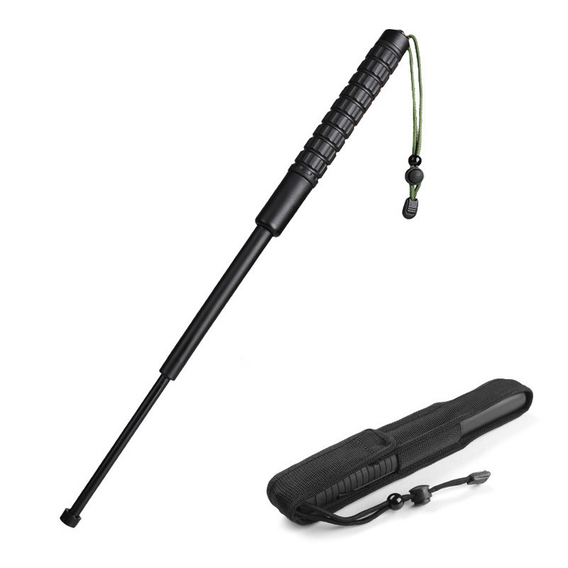 Car Portable Hummer Handle Men's and Women's Self-Defense Plastic Stick Three-Section Telescopic Self-Defense Stick Whip Breaking Window Stick
