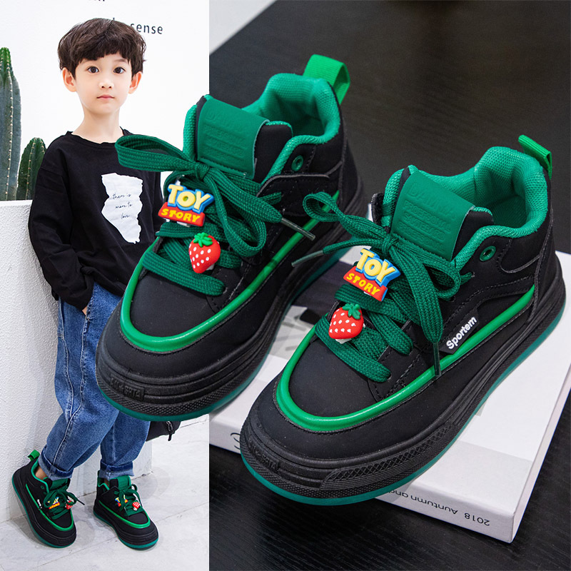 Children's sneaker 2023 Spring and Autumn new boys' casual shoes girls' fashion all-matching board shoes primary school students' soft bottom fashion