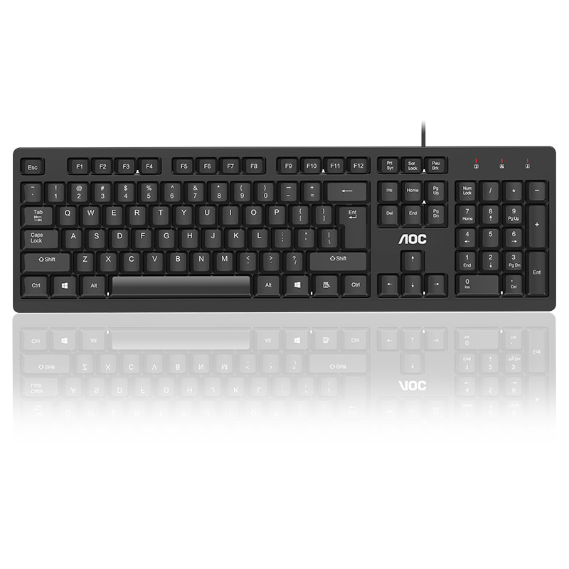 TPV AOC KB161USB wired keyboard unit office all-in-one desktop keyboard and mouse cross-border wholesale