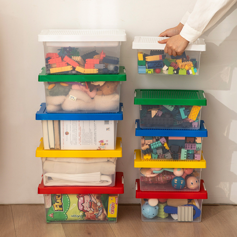 Japanese Plastic Storage Bucket Assembled Parts Block Sorting Basket Lego Toy Storage Box Snack Storage Box