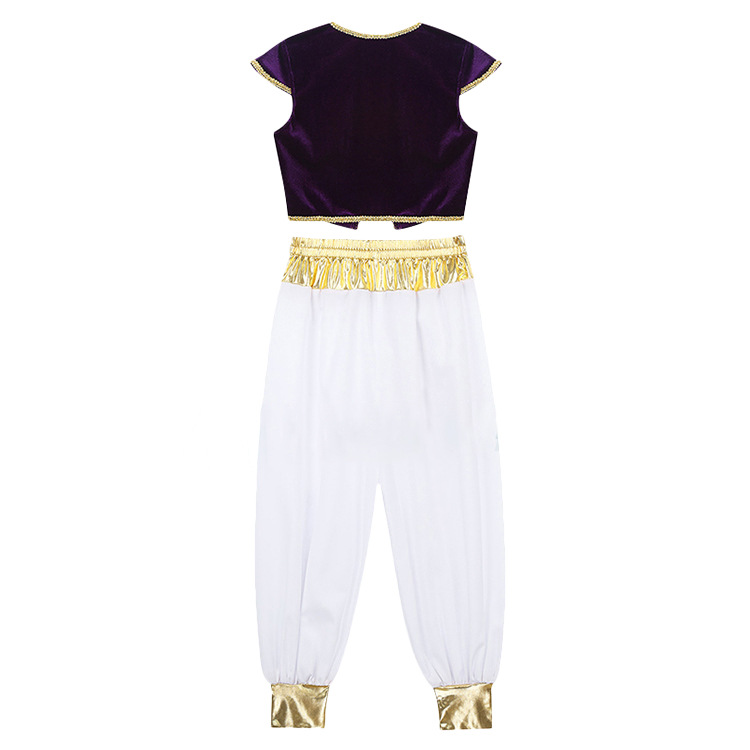 Halloween movie Aladdin magic lamp cosplay costume Aladdin Prince cos adult children performance costume