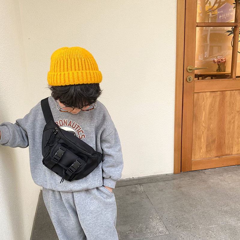 Trendy Children's Chest Bag Casual All-match Baby's Going-out Change Shoulder Crossbody Bag Boy's Handsome Korean Style Waist Bag
