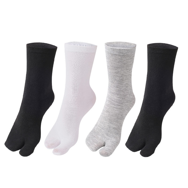 Factory two toe socks men and women fashion indoor clog socks big toe valgus orthopedic Japanese toe socks wholesale