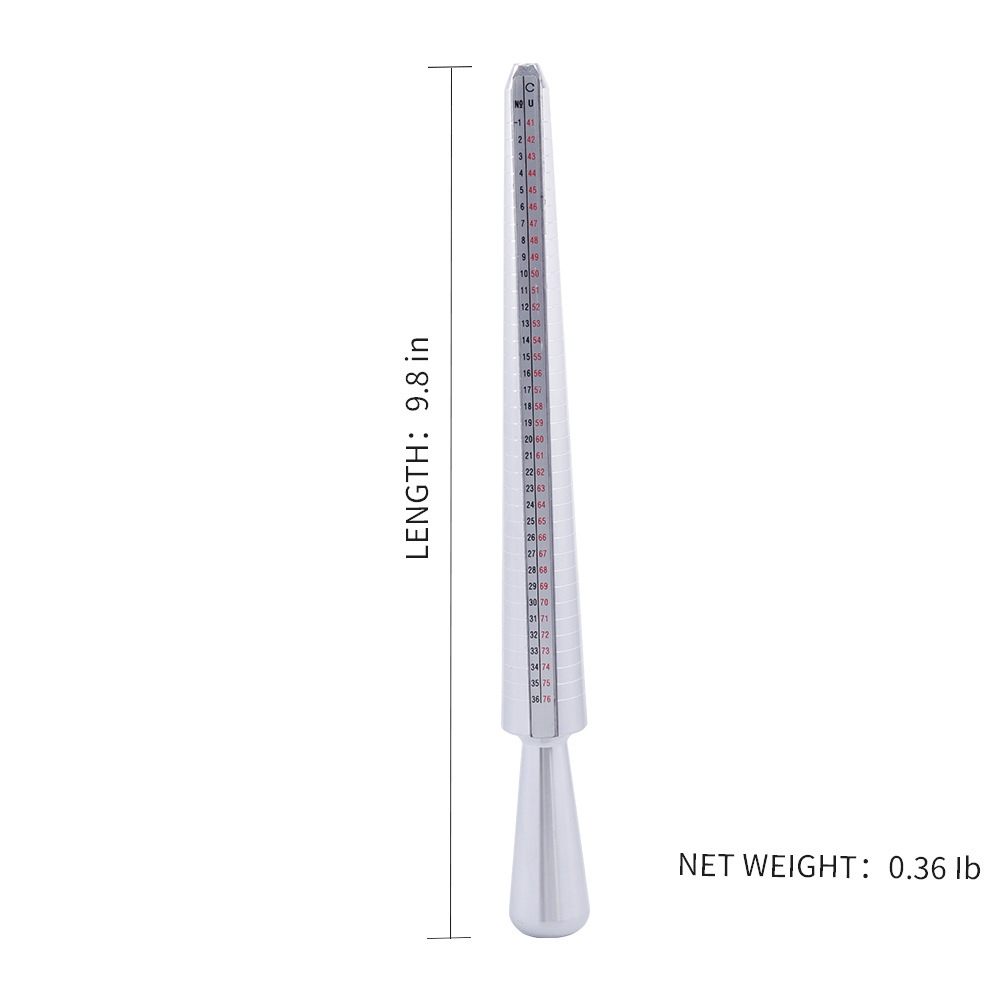 US beautiful size Rod beautiful size ring four size Rod ring measuring rod alloy ring ring finger size measuring tool