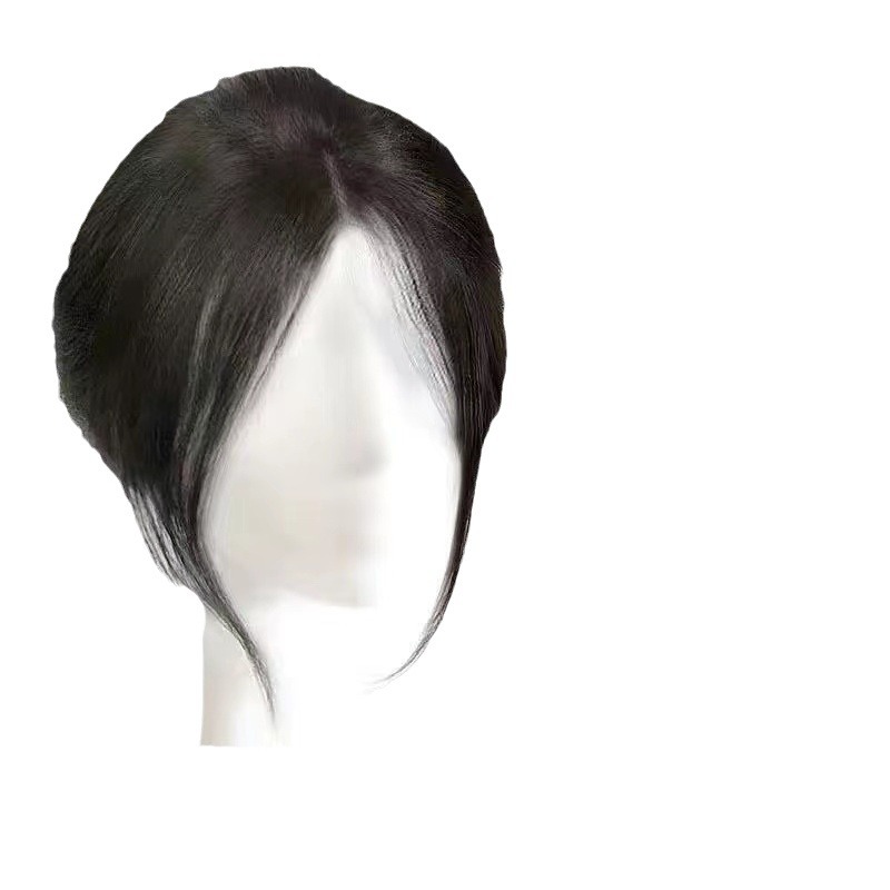 3d fake bangs female Korean-style atmosphere High skull top cover white hair increase volume simulation hair middle-split dragon beard eight-word bangs