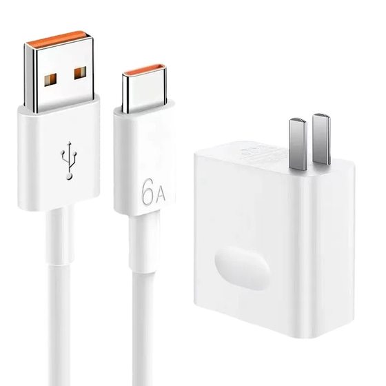 Suitable for Huawei 66w charger suit typec fast charging data cable fully compatible with 6a flash charging certified fast charging head