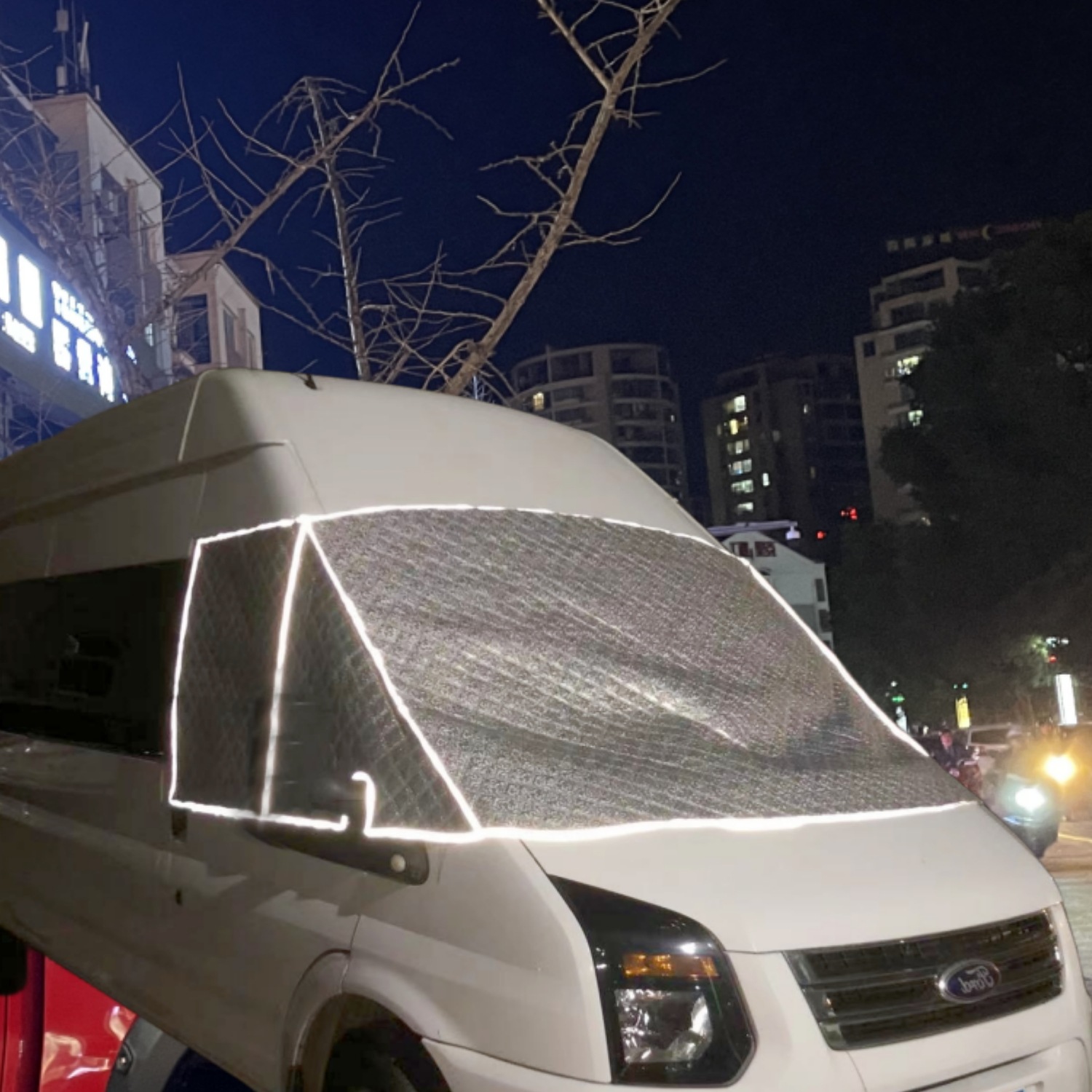 Suitable for Ford B- Class RV V348 car snow shield windshield side Travel House Camping modified car snow shield
