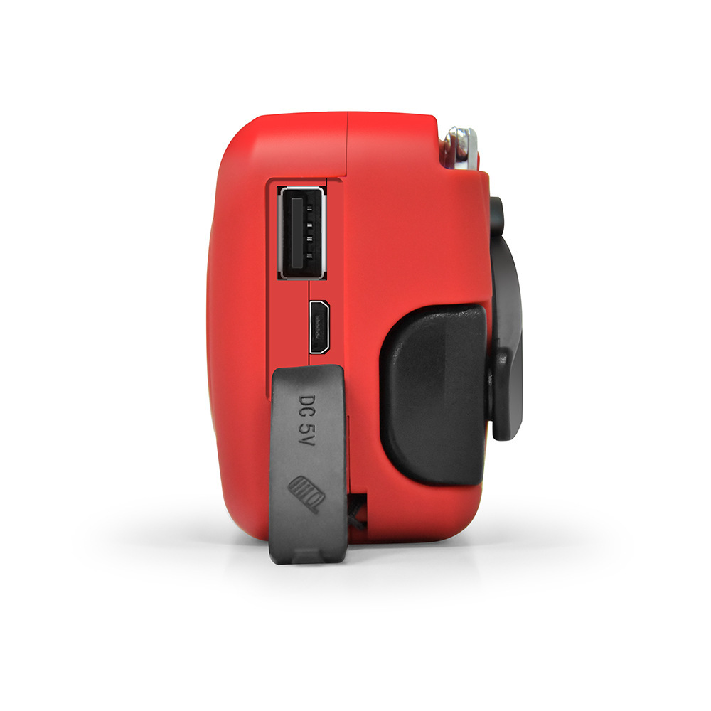Multifunctional hand-cranked portable generator foreign trade solar rechargeable disaster prevention flashlight radio