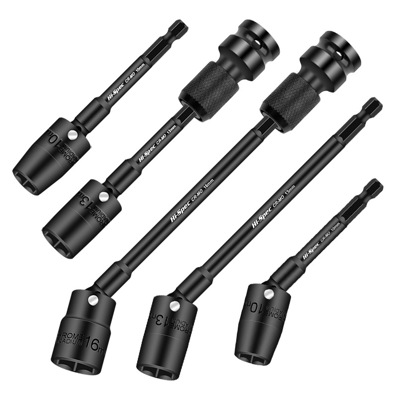 1/4 Xiaofei Lengthened Universal Hexagon Socket Electric Wrench Electric Drill Photovoltaic Socket Head Turn Turn Wind Batch Worker