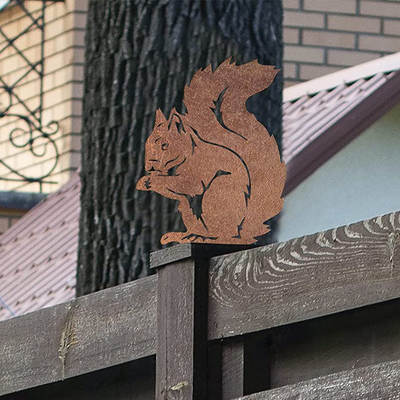 Amazon Spot Rusty Squirrel Garden Decoration Rusty Squirrel Outdoor Ornaments Iron Crafts