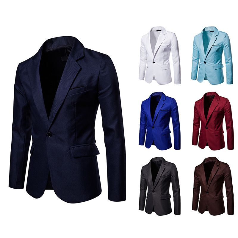 2023 Foreign Trade Men's Autumn and Winter New Top Work Casual Suit Jacket Men's Large Size British Style Suit