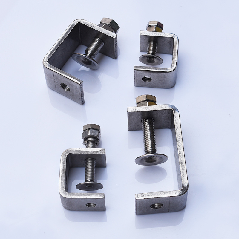 Wholesale stainless steel 304 Tiger clip clip steel beam clip steel tube square clip C- shaped clip U-shaped clip clamp