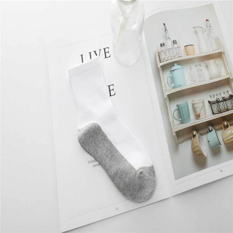 Children's white socks cotton children's socks white sports socks loose mouth socks manufacturers wholesale tube socks