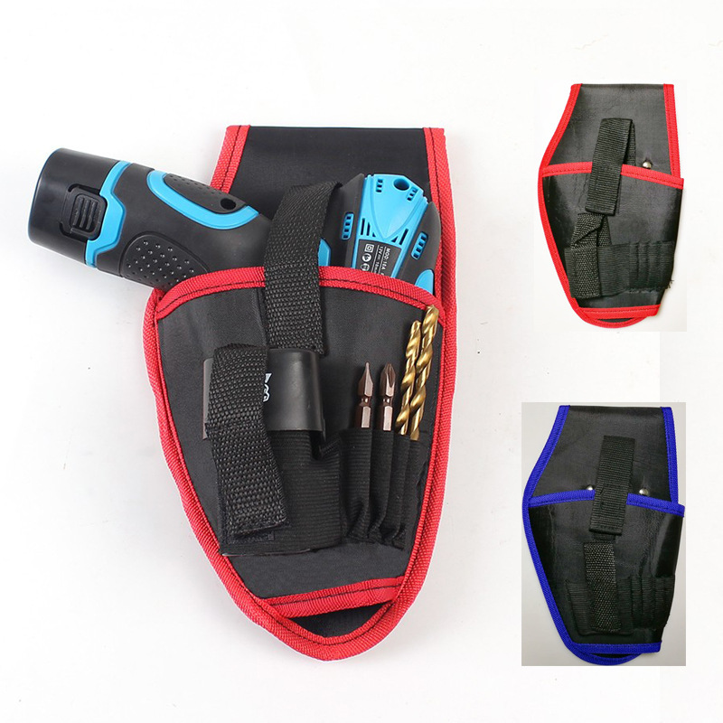 12v 18V Lithium electric drill waist bag rechargeable electric drill hanging bag electrician kit portable tool bag XS1