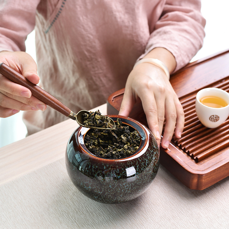 Ebony alloy teaspoon teaspoon tea shop Tea Shop Tea Tea Tea shovel spoon kung fu tea set tea ceremony accessories batch