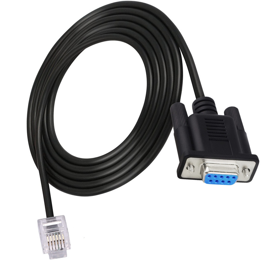 RS232 DB9 pin female to RJ11 RJ12 6P6C Lan serial console cable