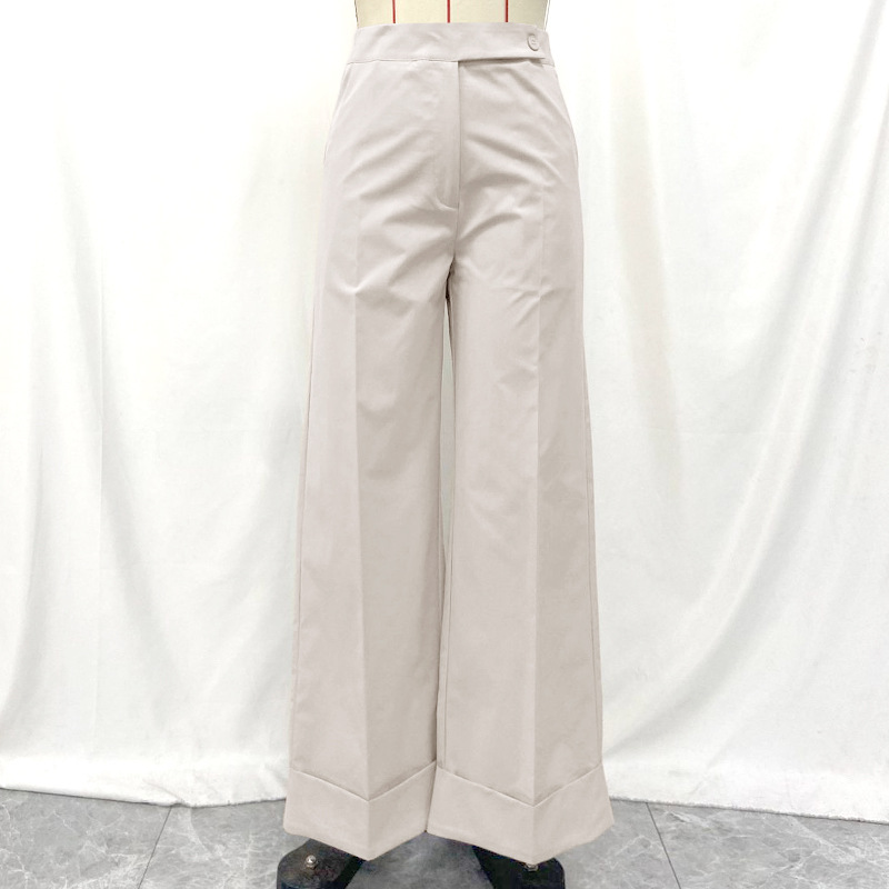 European and American autumn new casual pants women cross-border trade casual wide leg fashion temperament pants women Amazon wholesale