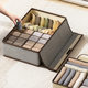 Thickened Cotton Linen Washable Underwear Storage Box Drawer Type Folding Finishing Box Fabric Storage Box