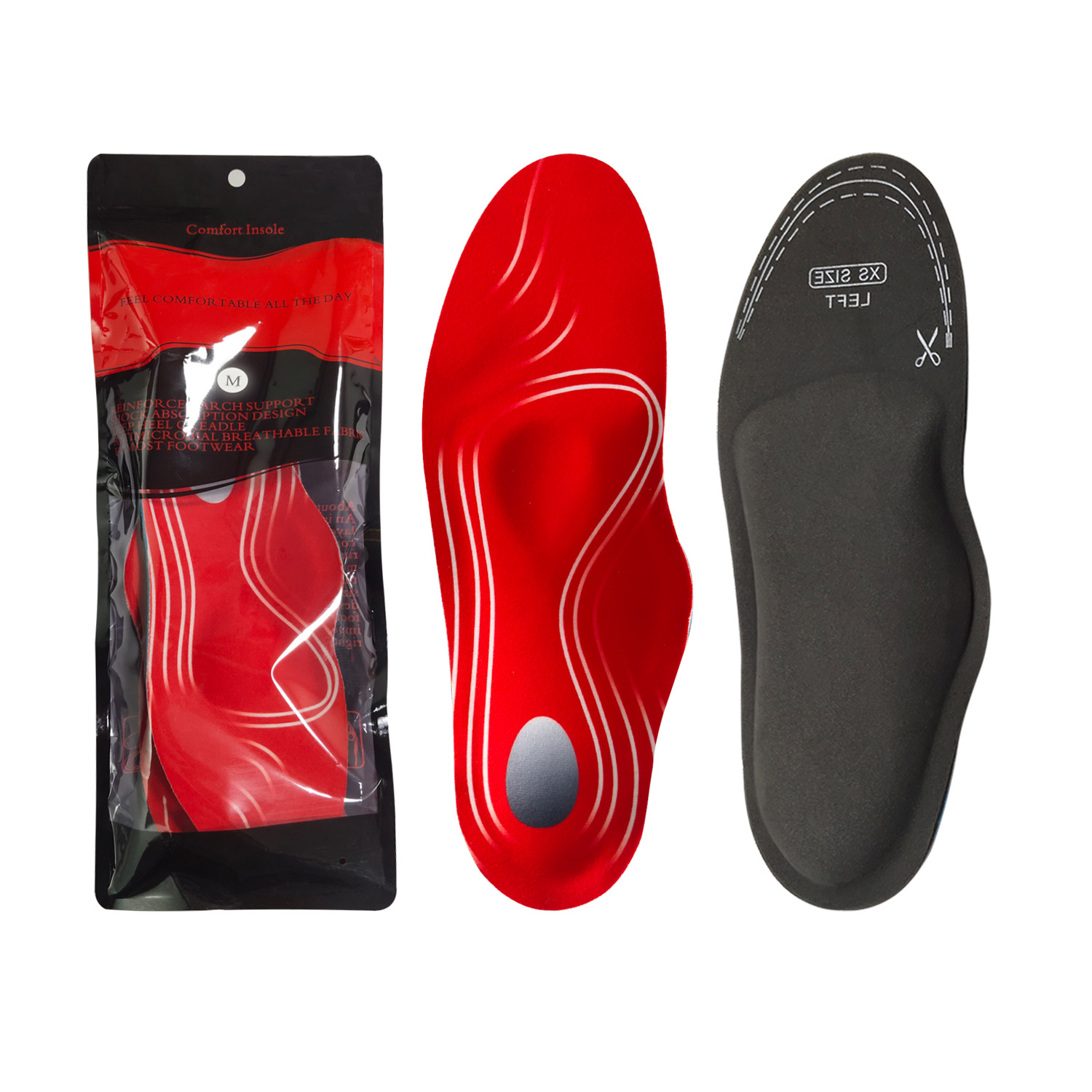 Amazon Foot Arch Support Correction Insole Summer Men's and Women's Flat Foot Long Standing Not Tired Foot Cross Arch Support Orthopedic